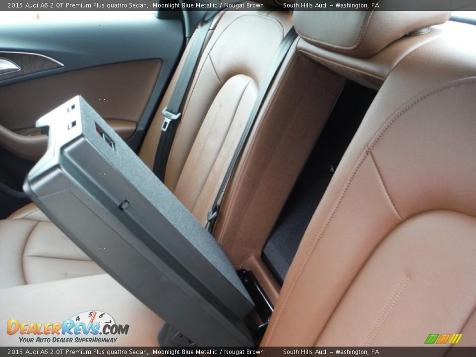 2015 Audi A6 2.0T Premium Plus quattro Sedan Moonlight Blue Metallic / Nougat Brown Photo #35