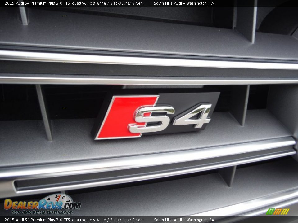 2015 Audi S4 Premium Plus 3.0 TFSI quattro Ibis White / Black/Lunar Silver Photo #8