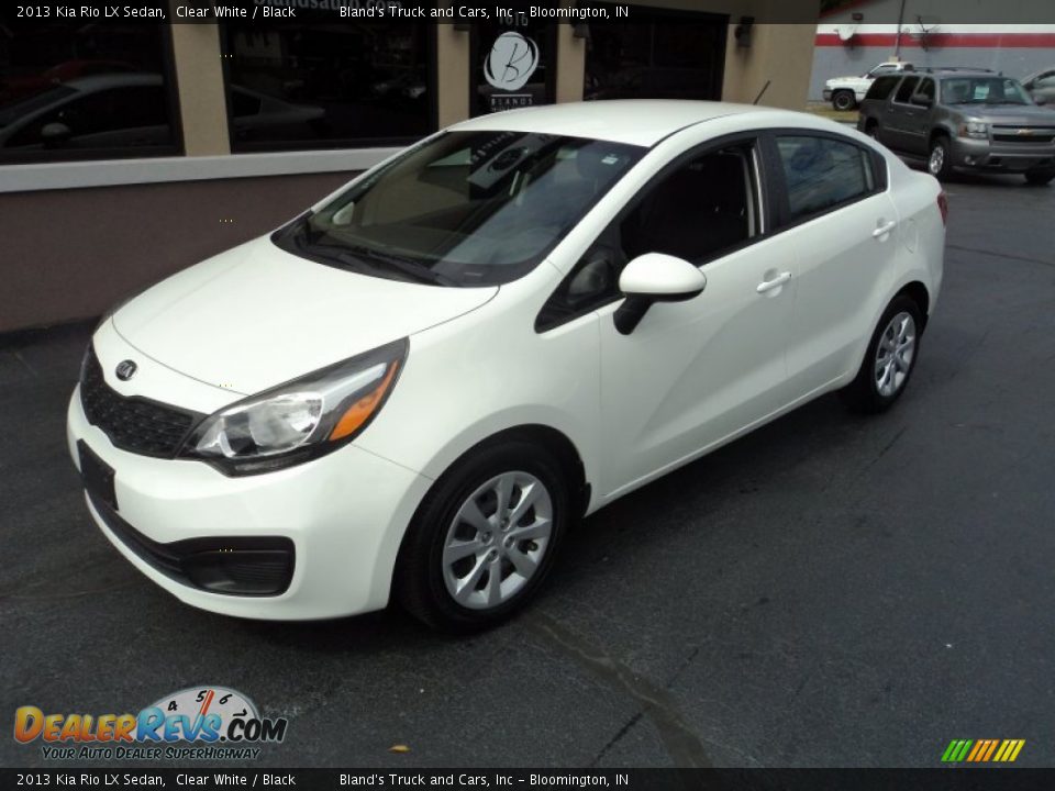 2013 Kia Rio LX Sedan Clear White / Black Photo #1
