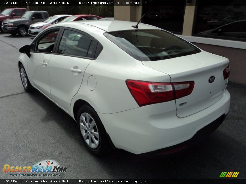2013 Kia Rio LX Sedan Clear White / Black Photo #2