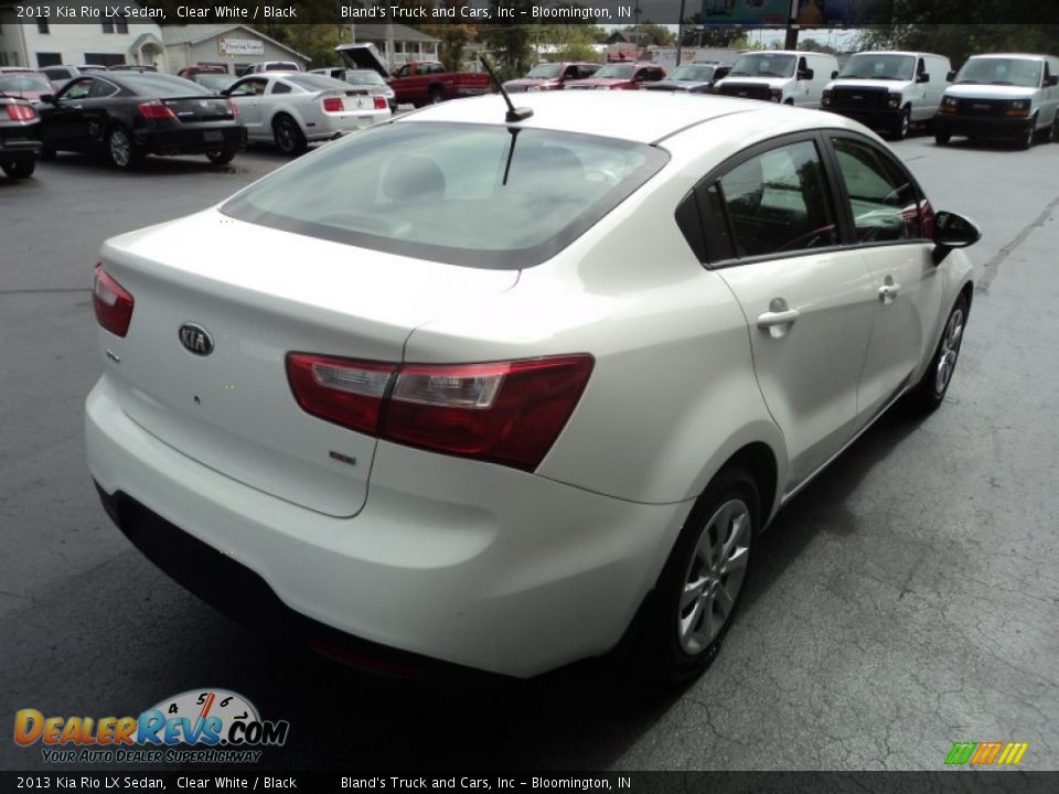 2013 Kia Rio LX Sedan Clear White / Black Photo #3