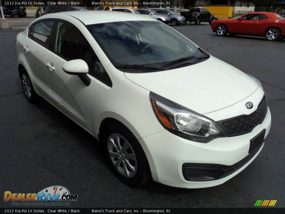 Front 3/4 View of 2013 Kia Rio LX Sedan Photo #4