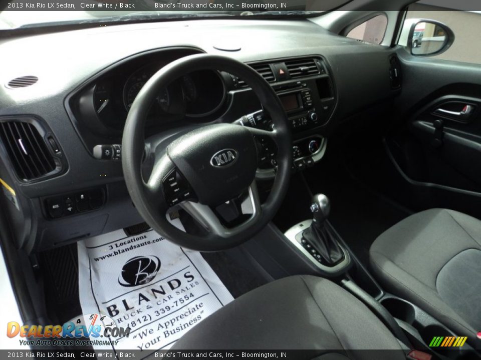 2013 Kia Rio LX Sedan Clear White / Black Photo #6
