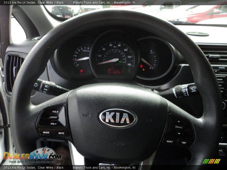2013 Kia Rio LX Sedan Clear White / Black Photo #7