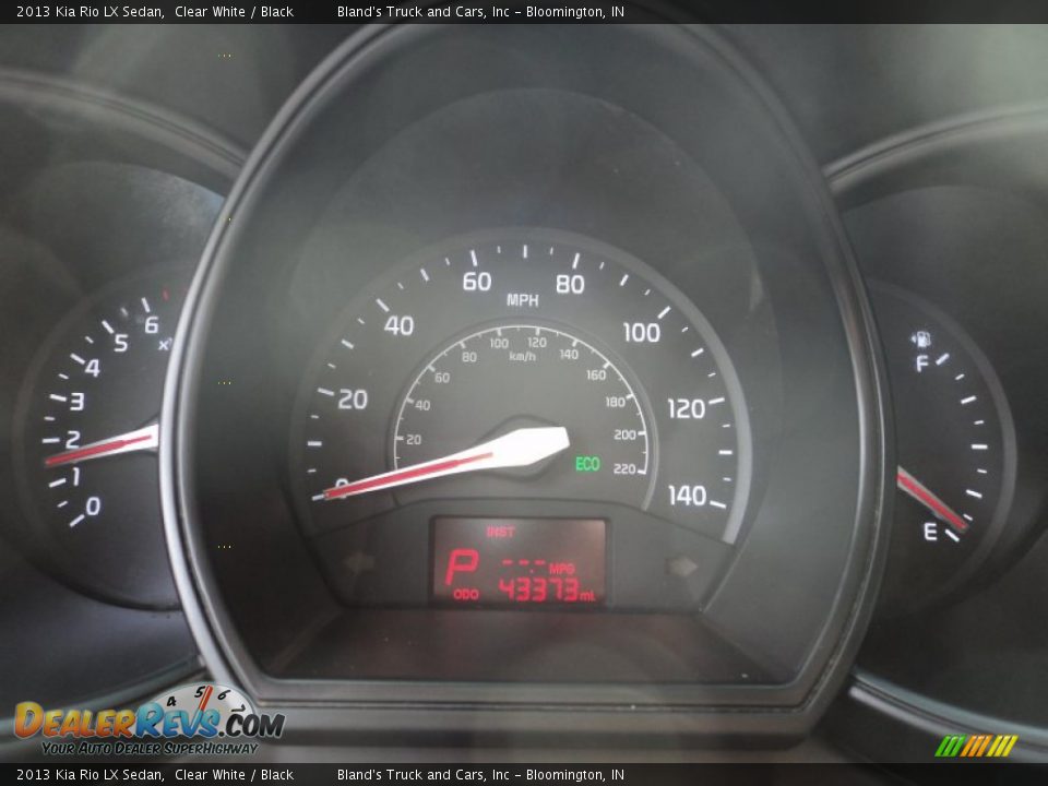 2013 Kia Rio LX Sedan Clear White / Black Photo #8