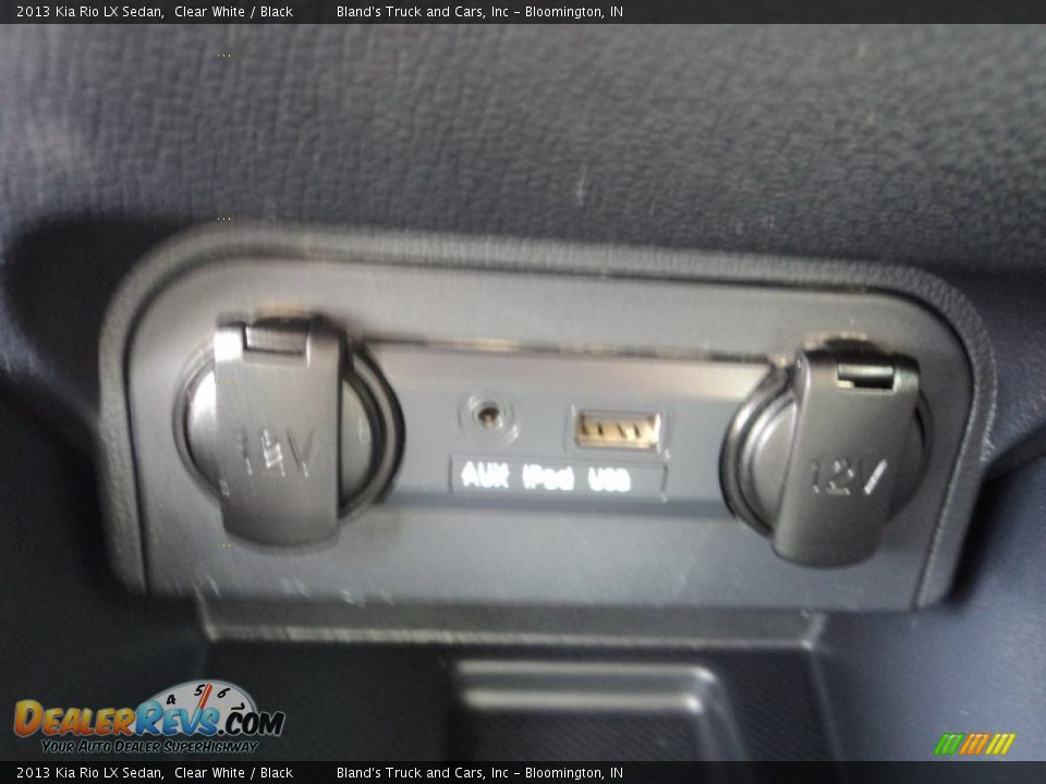 2013 Kia Rio LX Sedan Clear White / Black Photo #14