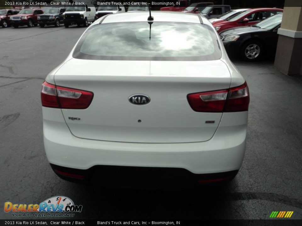 2013 Kia Rio LX Sedan Clear White / Black Photo #19