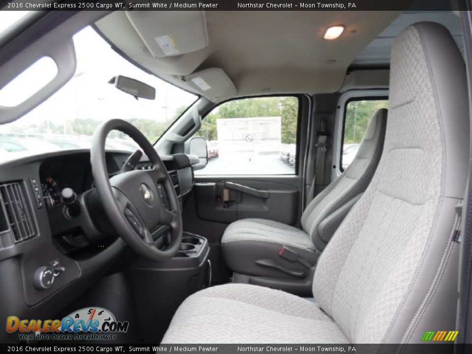Medium Pewter Interior - 2016 Chevrolet Express 2500 Cargo WT Photo #13