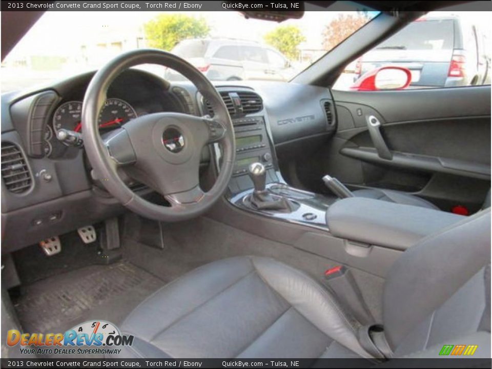 Ebony Interior - 2013 Chevrolet Corvette Grand Sport Coupe Photo #8