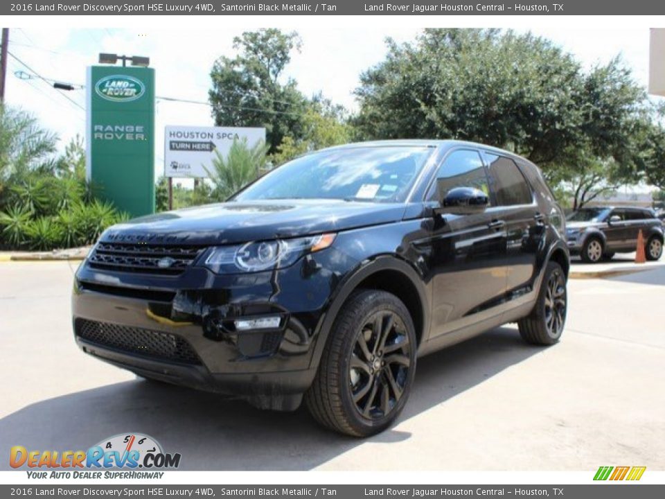 2016 Land Rover Discovery Sport HSE Luxury 4WD Santorini Black Metallic / Tan Photo #6