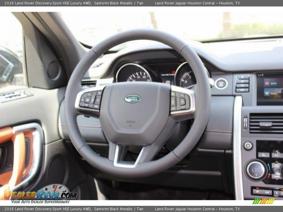 2016 Land Rover Discovery Sport HSE Luxury 4WD Santorini Black Metallic / Tan Photo #14