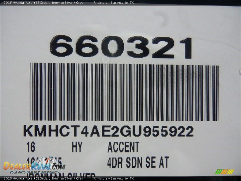 2016 Hyundai Accent SE Sedan Ironman Silver / Gray Photo #3
