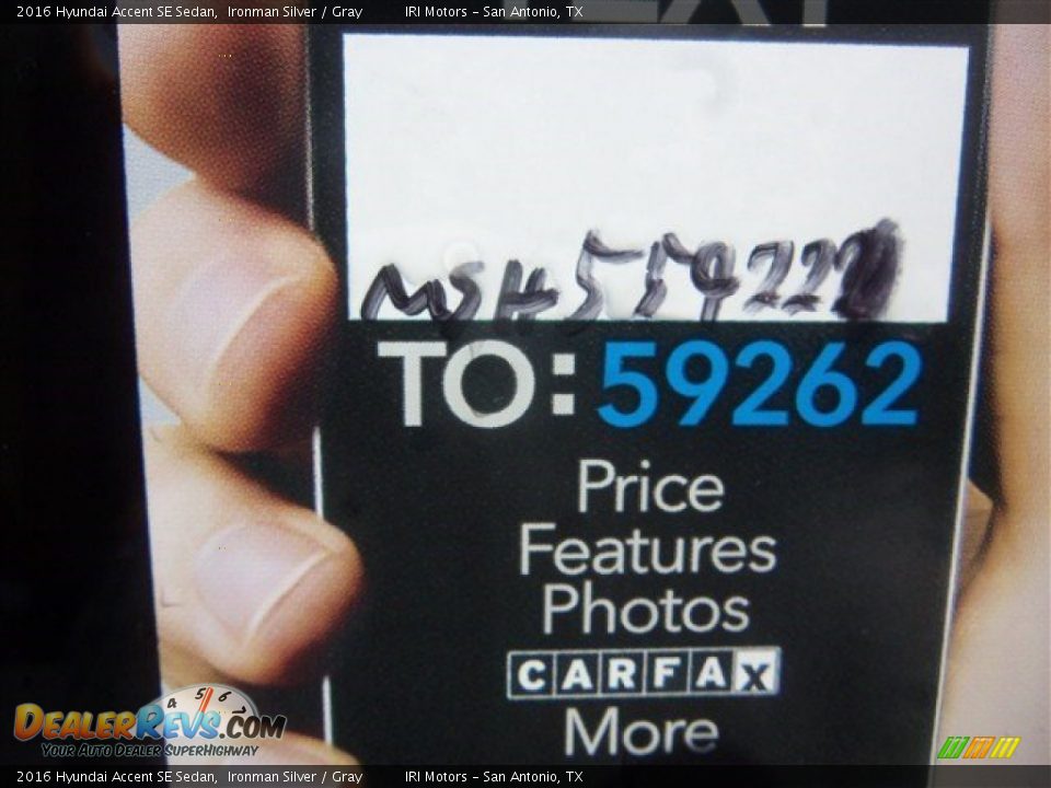 Dealer Info of 2016 Hyundai Accent SE Sedan Photo #4