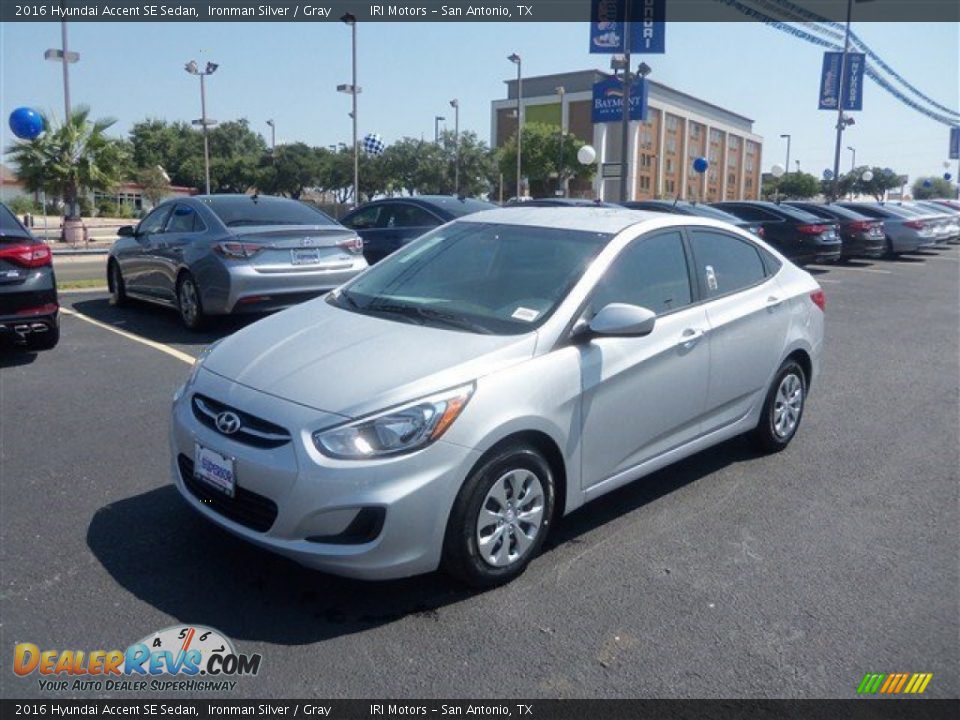2016 Hyundai Accent SE Sedan Ironman Silver / Gray Photo #6