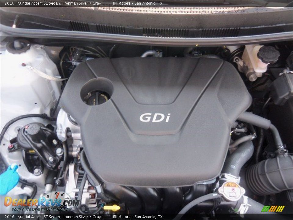 2016 Hyundai Accent SE Sedan Ironman Silver / Gray Photo #7