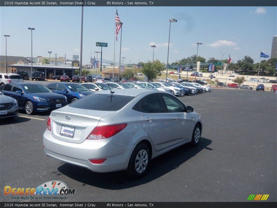 2016 Hyundai Accent SE Sedan Ironman Silver / Gray Photo #11