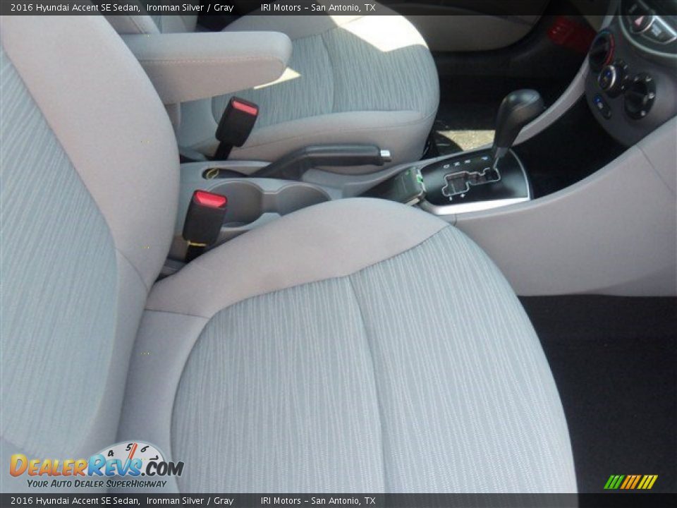 2016 Hyundai Accent SE Sedan Ironman Silver / Gray Photo #14