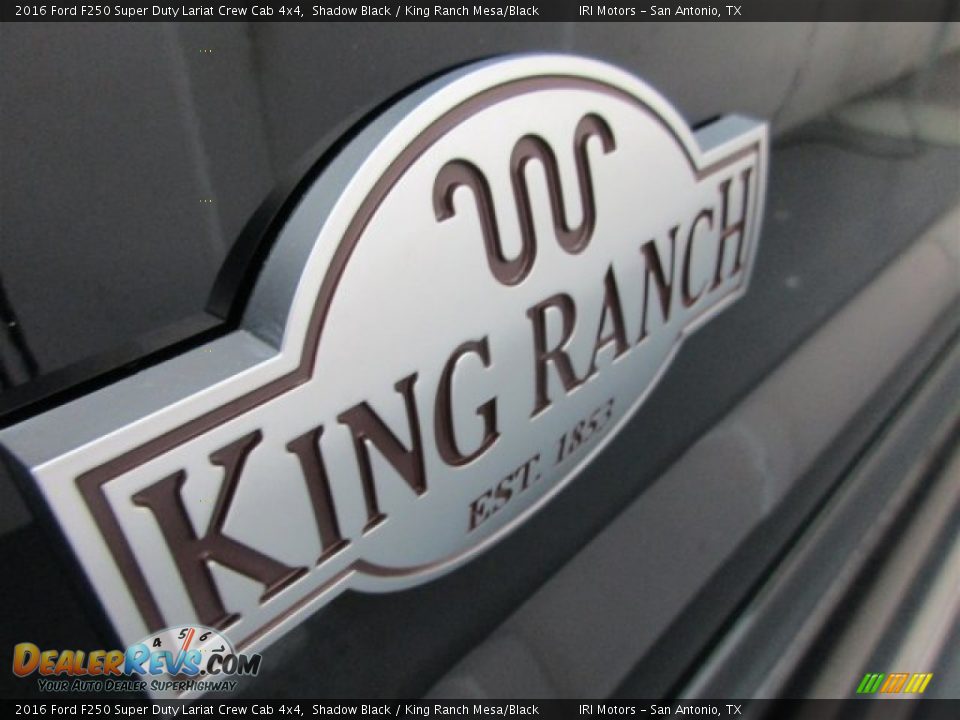 2016 Ford F250 Super Duty Lariat Crew Cab 4x4 Shadow Black / King Ranch Mesa/Black Photo #5