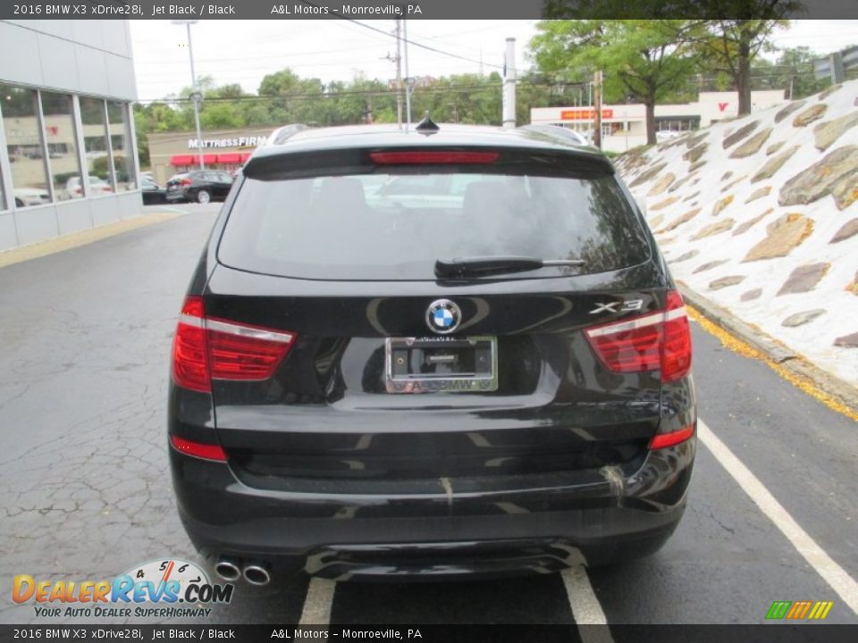 2016 BMW X3 xDrive28i Jet Black / Black Photo #5