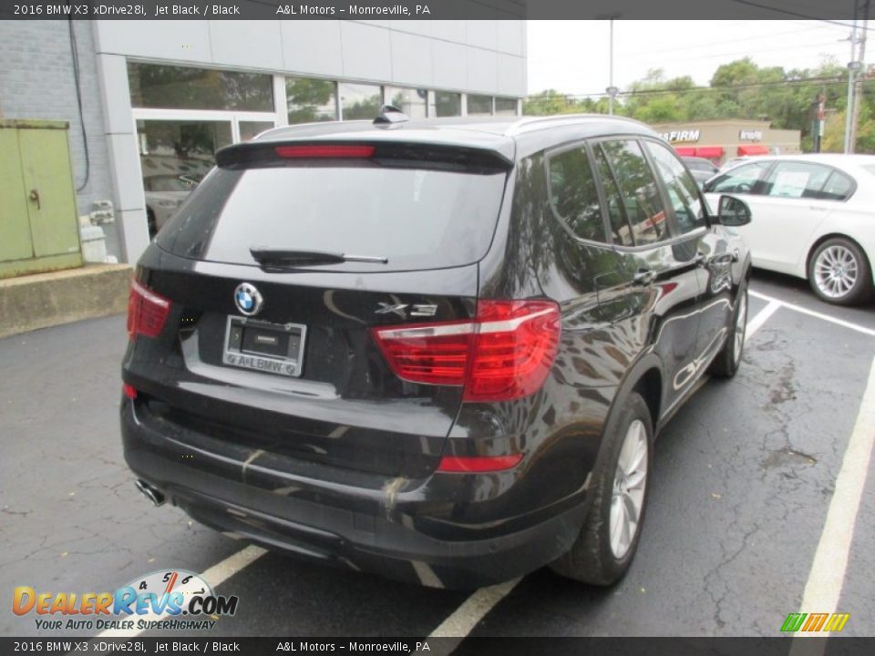 2016 BMW X3 xDrive28i Jet Black / Black Photo #6