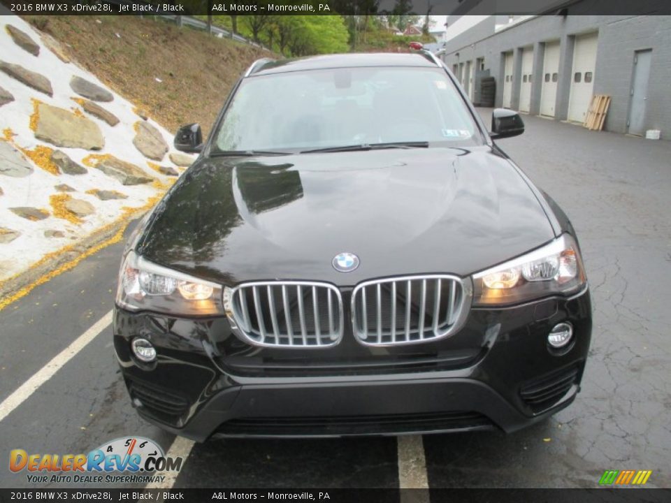 2016 BMW X3 xDrive28i Jet Black / Black Photo #7