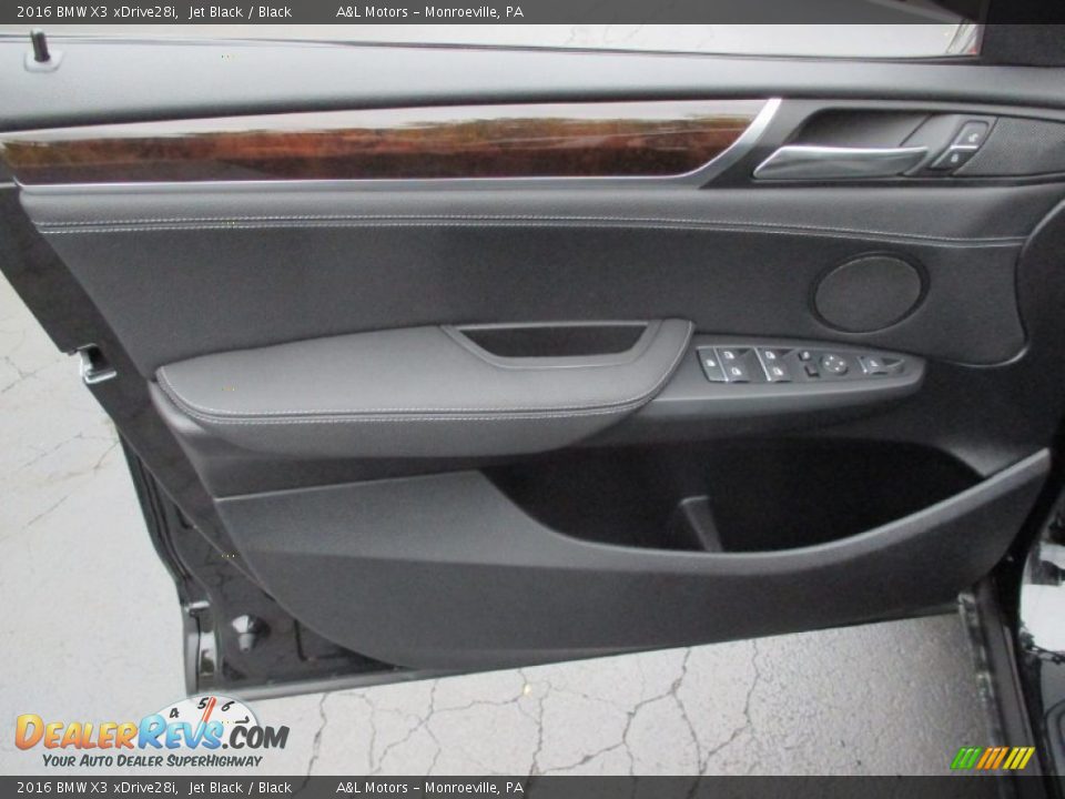 2016 BMW X3 xDrive28i Jet Black / Black Photo #10