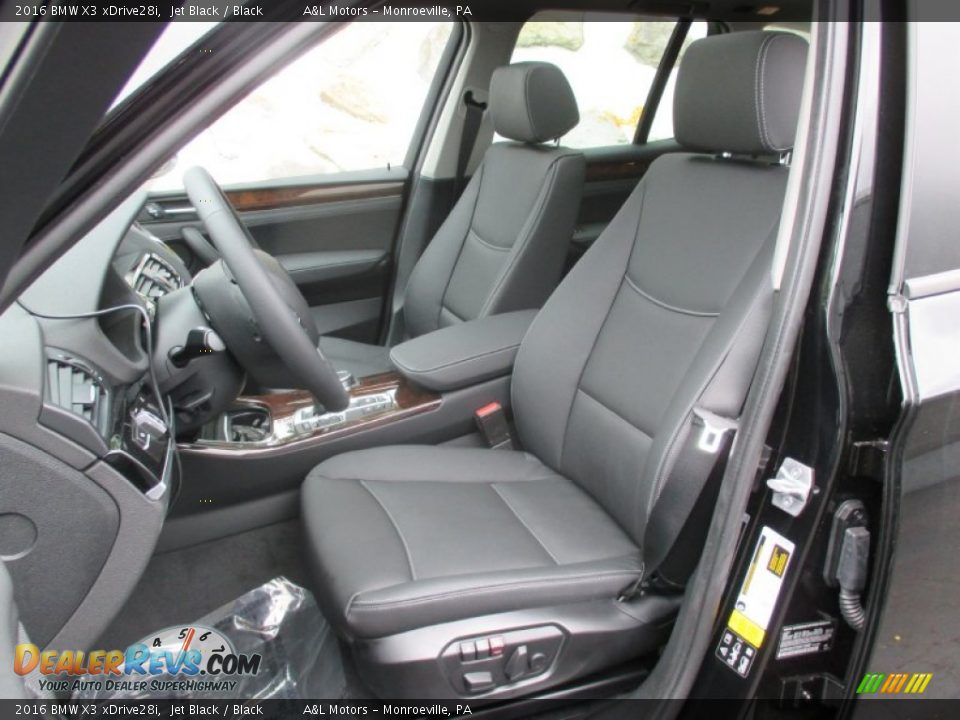 2016 BMW X3 xDrive28i Jet Black / Black Photo #11