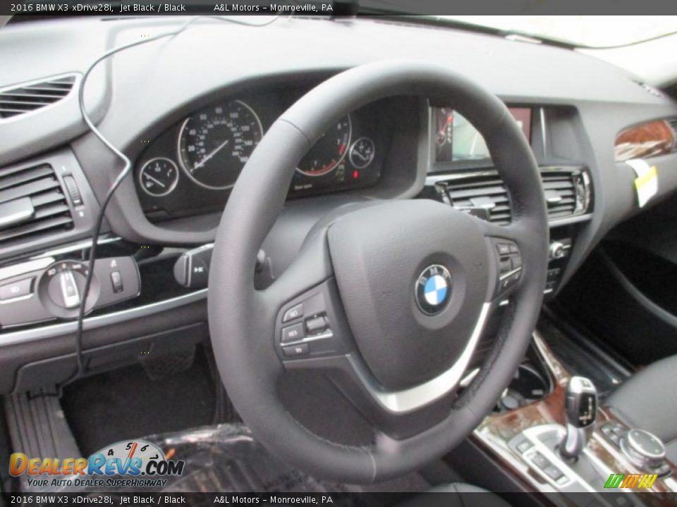 2016 BMW X3 xDrive28i Jet Black / Black Photo #13