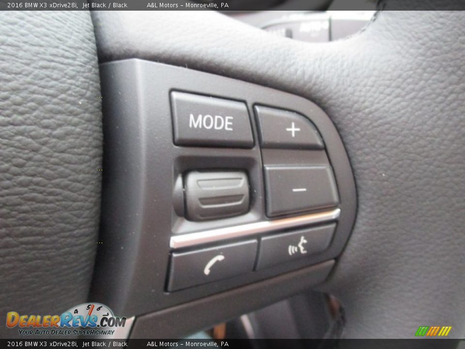 2016 BMW X3 xDrive28i Jet Black / Black Photo #17