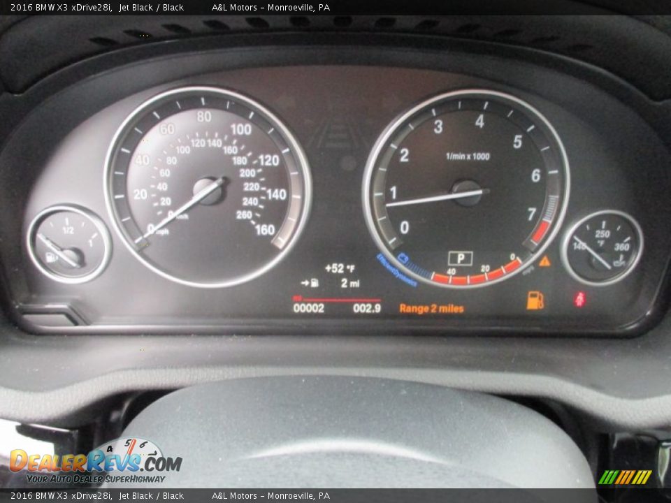 2016 BMW X3 xDrive28i Jet Black / Black Photo #19