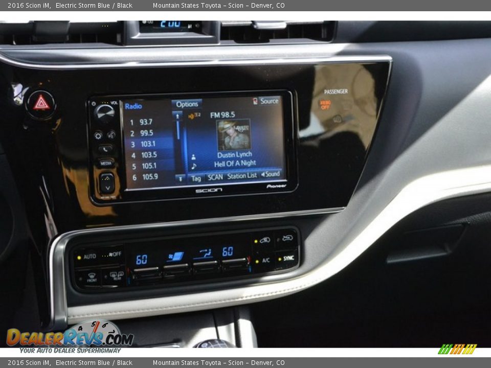 2016 Scion iM Electric Storm Blue / Black Photo #6