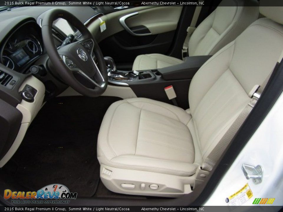 Front Seat of 2016 Buick Regal Premium II Group Photo #7