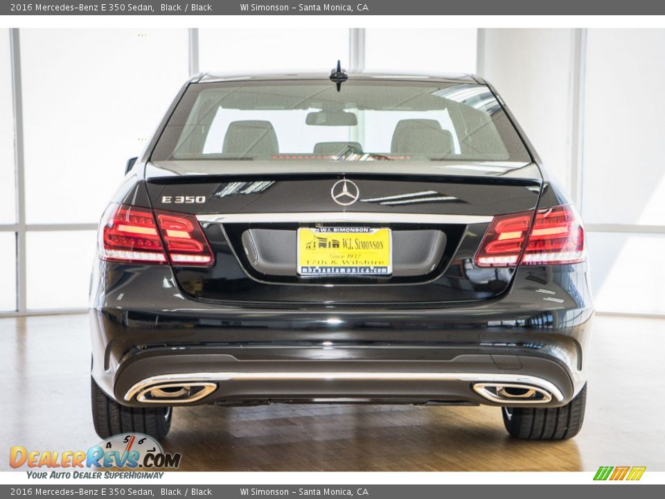 2016 Mercedes-Benz E 350 Sedan Black / Black Photo #4