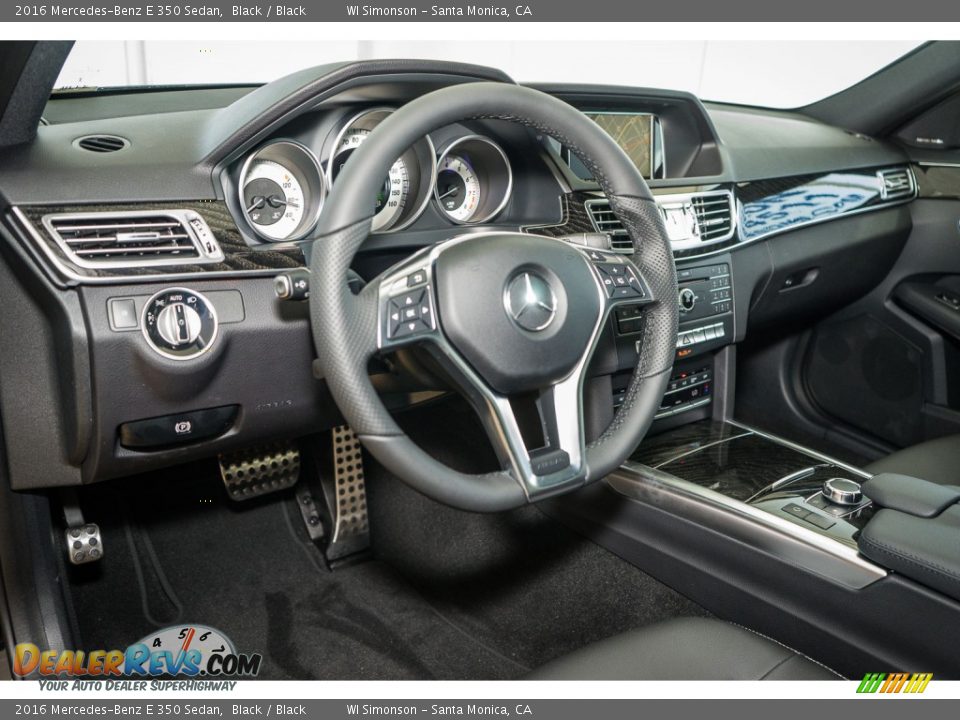 2016 Mercedes-Benz E 350 Sedan Black / Black Photo #6
