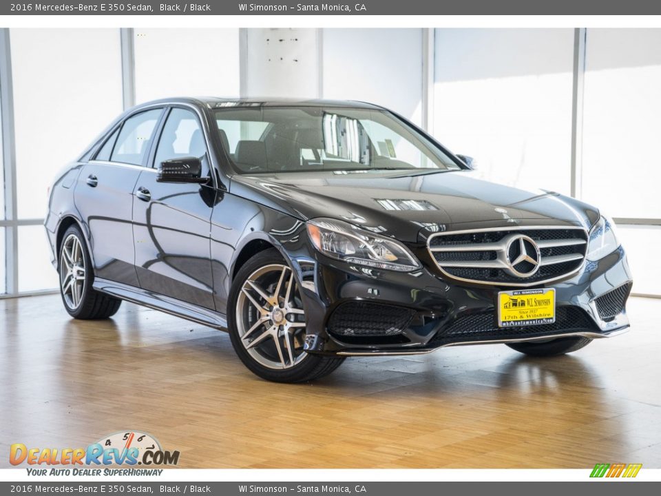 2016 Mercedes-Benz E 350 Sedan Black / Black Photo #11