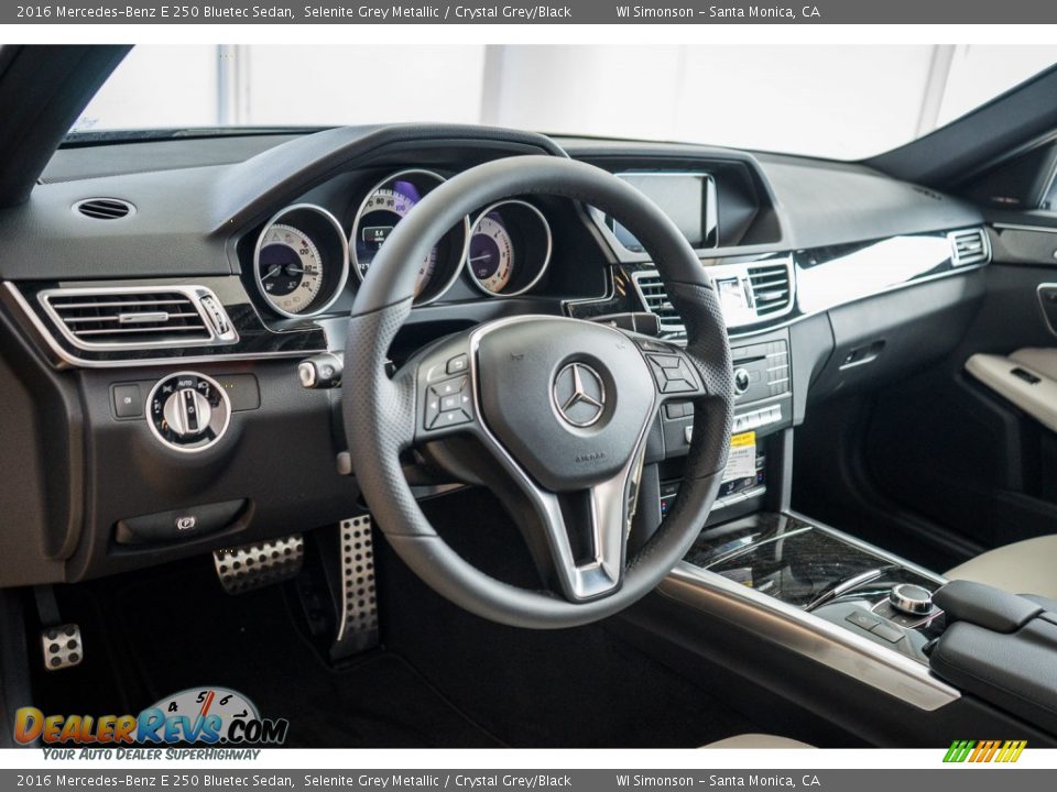 Crystal Grey/Black Interior - 2016 Mercedes-Benz E 250 Bluetec Sedan Photo #5