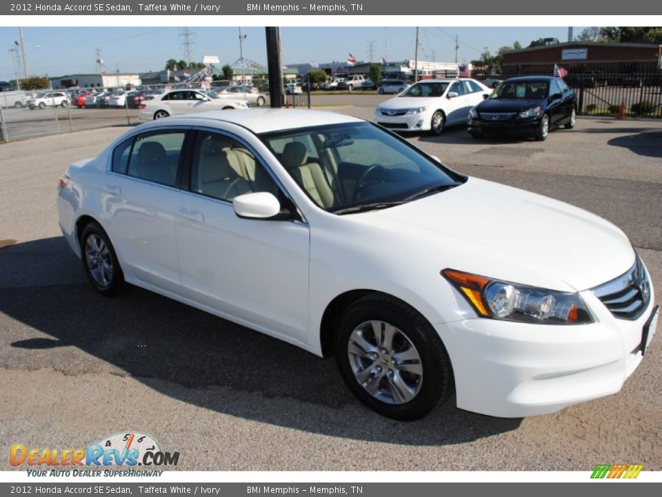 2012 Honda Accord SE Sedan Taffeta White / Ivory Photo #7