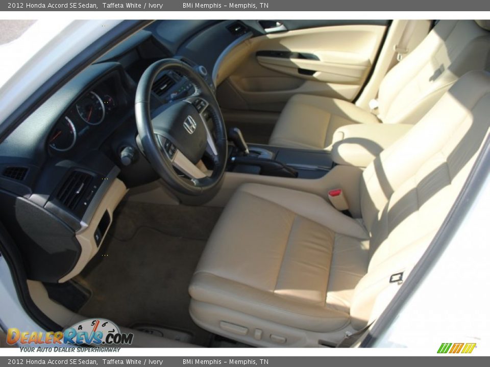 2012 Honda Accord SE Sedan Taffeta White / Ivory Photo #10