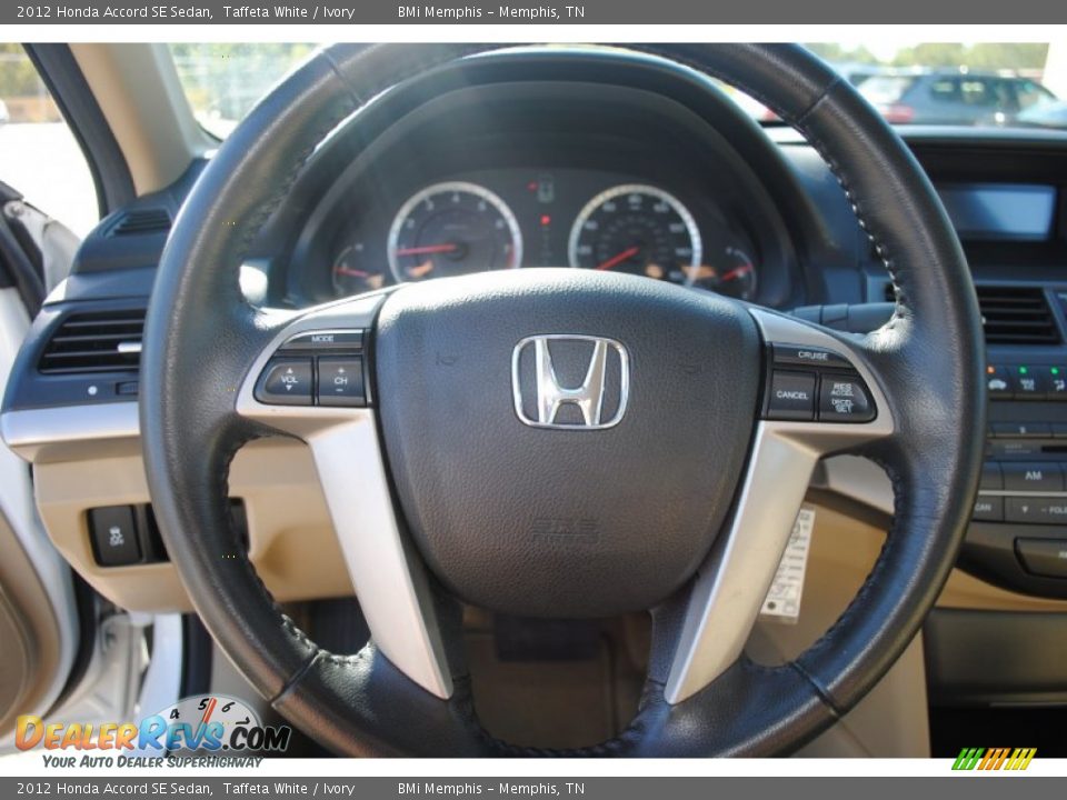 2012 Honda Accord SE Sedan Taffeta White / Ivory Photo #13