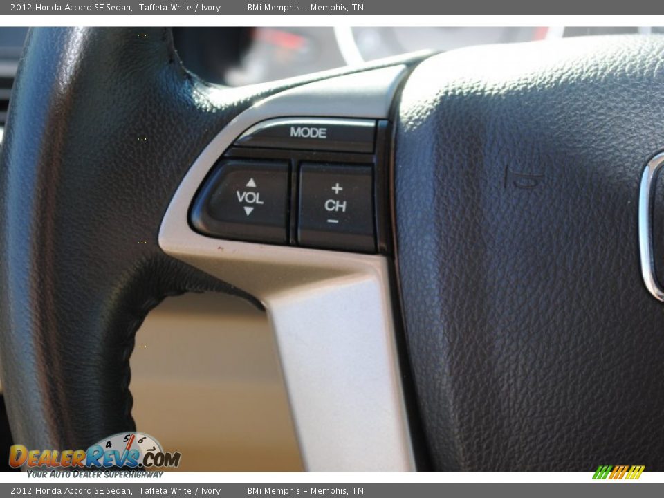 2012 Honda Accord SE Sedan Taffeta White / Ivory Photo #14