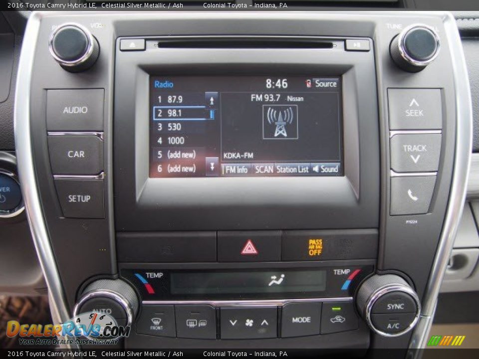 Controls of 2016 Toyota Camry Hybrid LE Photo #7