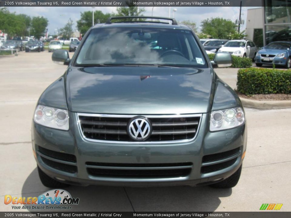 2005 Volkswagen Touareg V6 Reed Green Metallic / Kristal Grey Photo #4