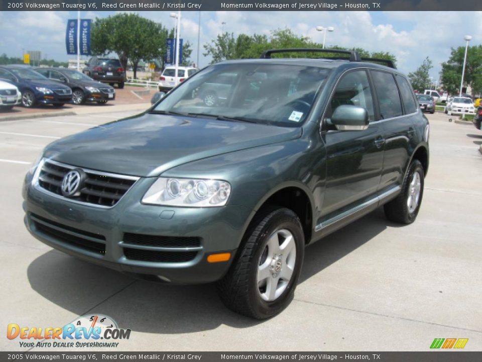 2005 Volkswagen Touareg V6 Reed Green Metallic / Kristal Grey Photo #5