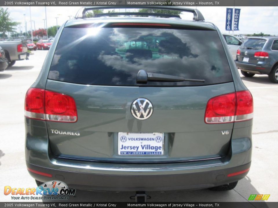 2005 Volkswagen Touareg V6 Reed Green Metallic / Kristal Grey Photo #8