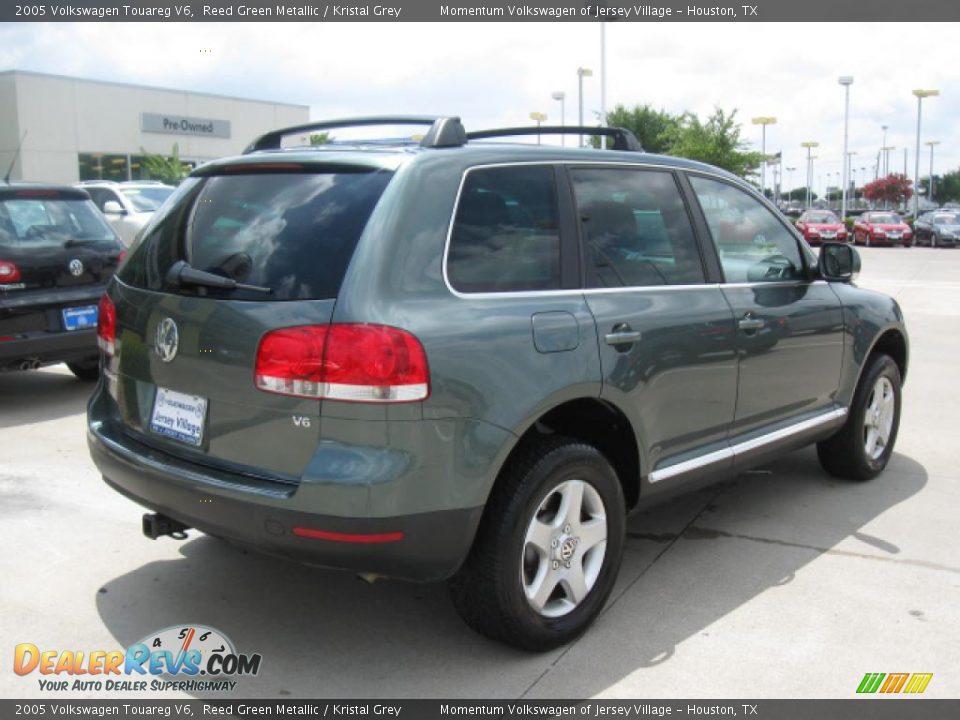 2005 Volkswagen Touareg V6 Reed Green Metallic / Kristal Grey Photo #9