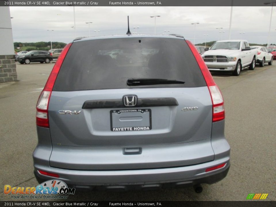 2011 Honda CR-V SE 4WD Glacier Blue Metallic / Gray Photo #3