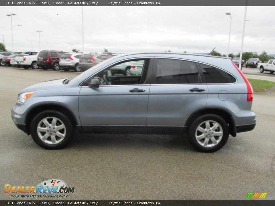 2011 Honda CR-V SE 4WD Glacier Blue Metallic / Gray Photo #4