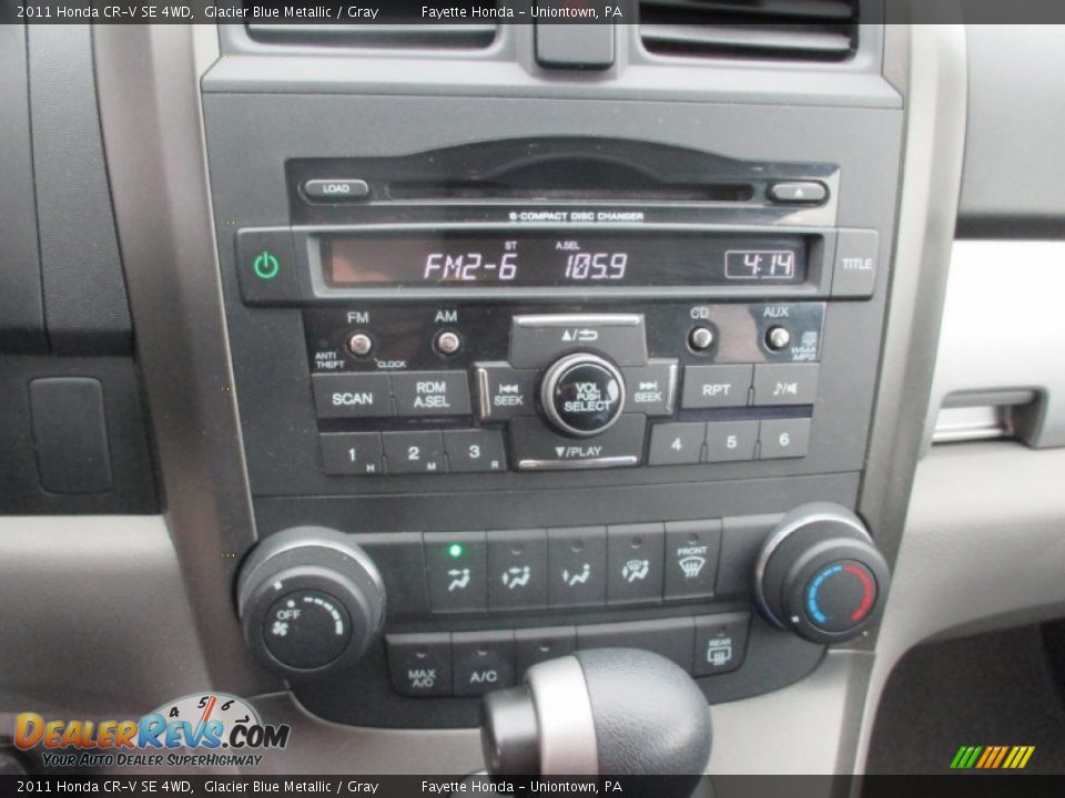 2011 Honda CR-V SE 4WD Glacier Blue Metallic / Gray Photo #12