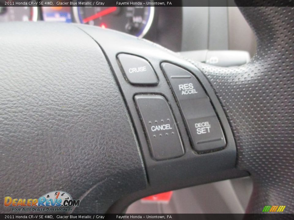 2011 Honda CR-V SE 4WD Glacier Blue Metallic / Gray Photo #13