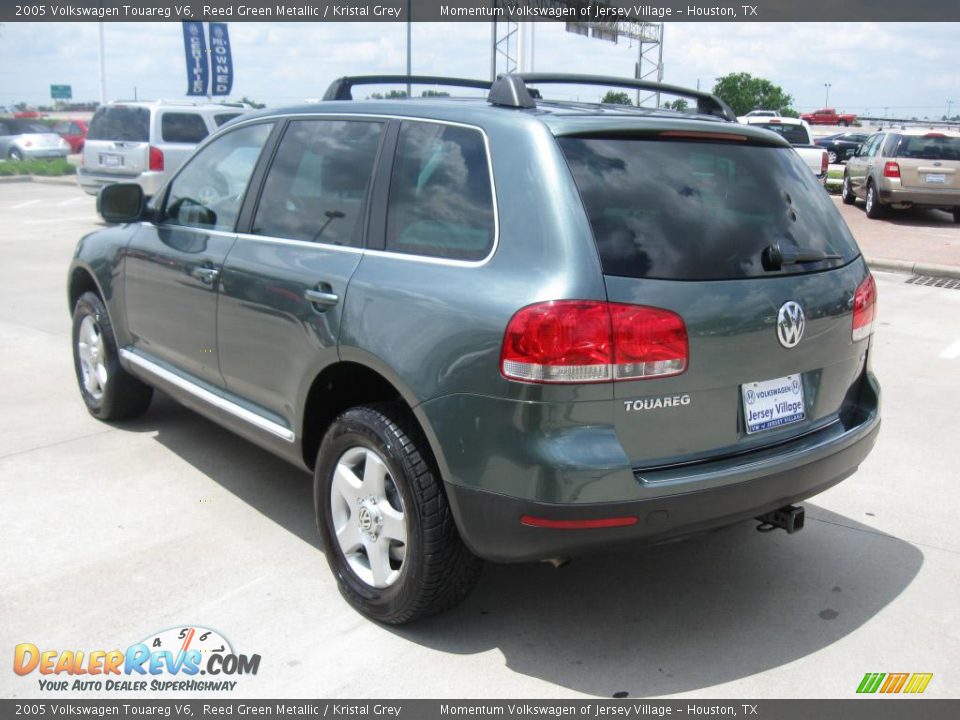 2005 Volkswagen Touareg V6 Reed Green Metallic / Kristal Grey Photo #26